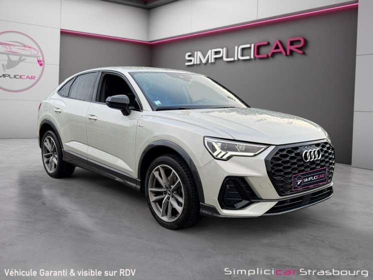 Audi q3 sportback 35 tfsi 150 ch s tronic 7 s line virtual - camera - pack noir - carplay - keyless go - volant meplat...