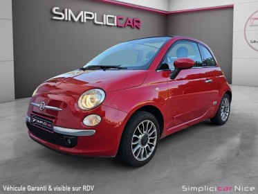 Fiat 500 cabriolet 1.2 69 ch lounge occasion  simplicicar vaucresson nice - pfvauto simplicicar simplicibike france