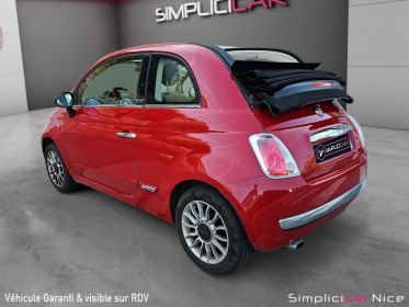 Fiat 500 cabriolet 1.2 69 ch lounge occasion  simplicicar vaucresson nice - pfvauto simplicicar simplicibike france