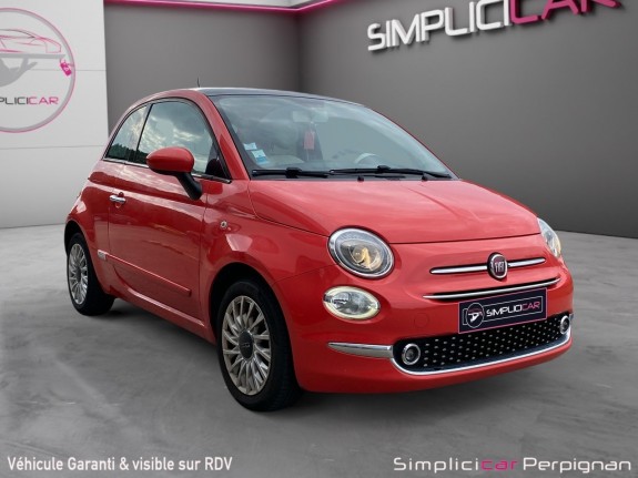 Fiat 500 serie 6 1.2 69 ch eco pack lounge - gps, toit ouvrant - garantie 12 mois occasion simplicicar perpignan  simplicicar...