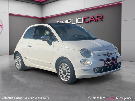 Fiat 500c serie 6 1.2 69 ch dualogic lounge révisé  garanti 12 mois occasion simplicicar royan simplicicar simplicibike...