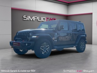 Jeep wrangler unlimited 4xe 2,0 turbo 380 ch phev 4x4 bva8 overland révisé  garantie 1 an occasion simplicicar royan...