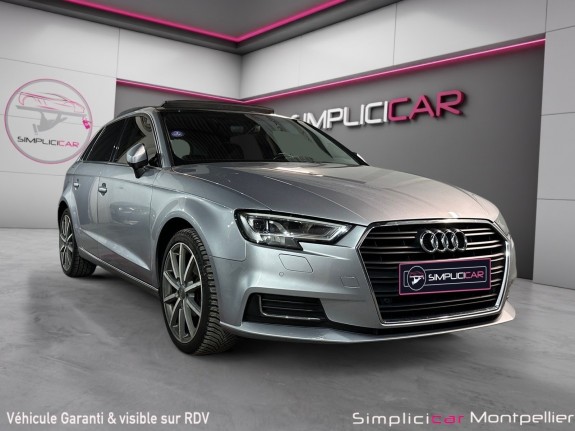 Audi a3 sportback 1.5 tfsi cod 150 s tronic 7 design luxe toit ouvrant camera de recul radars av ar occasion montpellier (34)...