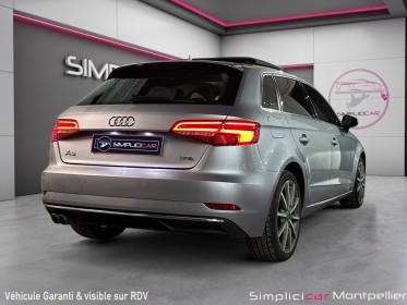 Audi a3 sportback 1.5 tfsi cod 150 s tronic 7 design luxe toit ouvrant camera de recul radars av ar occasion montpellier (34)...