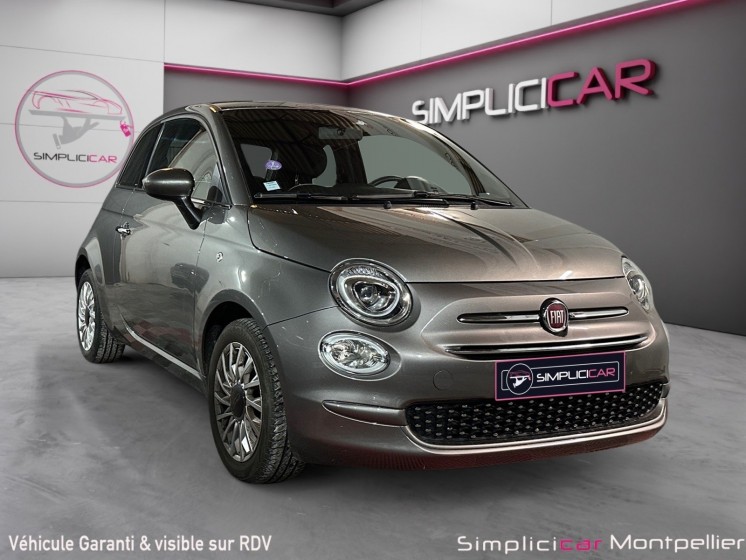 Fiat 500 my20 serie 7 euro 6d 1.2 69 ch eco pack s/s lounge carplay android auto clim occasion montpellier (34) simplicicar...