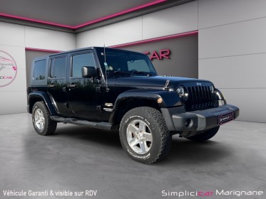 Jeep wrangler 2,8 crd unlimited sahara super etat  cabine souple full leds garantie occasion simplicicar marignane ...