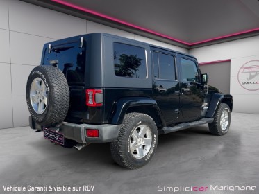 Jeep wrangler 2,8 crd unlimited sahara super etat  cabine souple full leds garantie occasion simplicicar marignane ...