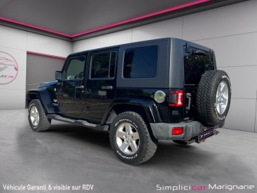 Jeep wrangler 2,8 crd unlimited sahara super etat  cabine souple full leds garantie occasion simplicicar marignane ...