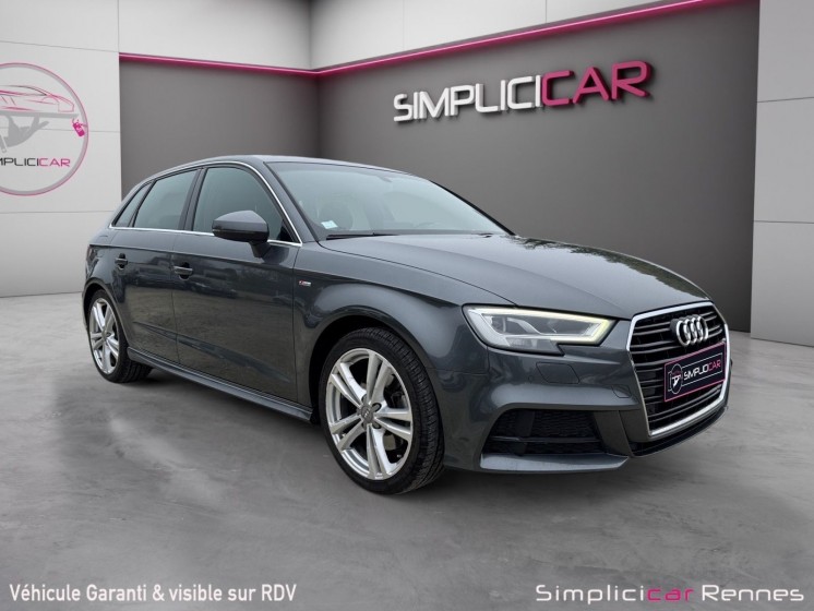 Audi a3 sportback 35 tdi 150 s tronic 7 s line occasion simplicicar rennes simplicicar simplicibike france