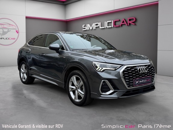 Audi q3 sportback 35 tfsi 150 ch s tronic 7 s line / garantie constructeur 2026 / faible kilomÉtrage / carplay / angle mort...