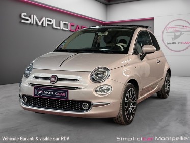 Fiat 500 my20 serie 7 euro 6d 1.2 69 ch eco pack s/s club toit ouvrant radars ar clim auto occasion montpellier (34)...