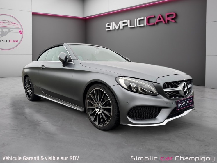 Mercedes classe c cabriolet 220 d fascination - gris magno - camera de recul - faible kilometage occasion champigny-sur-marne...