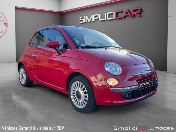 Fiat 500 1.2 8v 69 ch lounge occasion simplicicar limoges  simplicicar simplicibike france