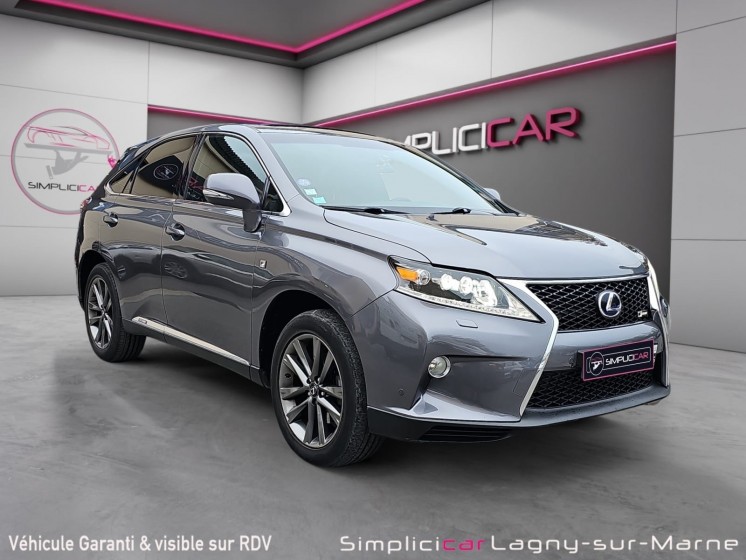 Lexus rx 450h 3.5 v6 299 awd f sport e-cvt - toit ouvrant occasion simplicicar lagny  simplicicar simplicibike france