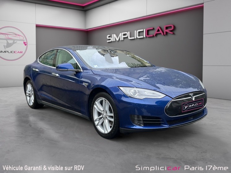 Tesla model s 70 autopilot toit ouvrant garantie 12 mois/super chargeur gratuit/ccs a jour a occasion paris 17ème (75)(porte...