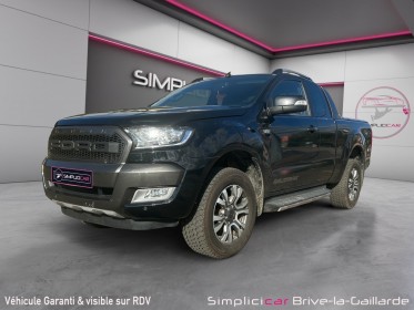 Ford ranger super cabine 3.2 tdci 200 stopstart 4x4 wildtrak occasion simplicicar brive la gaillarde  simplicicar...