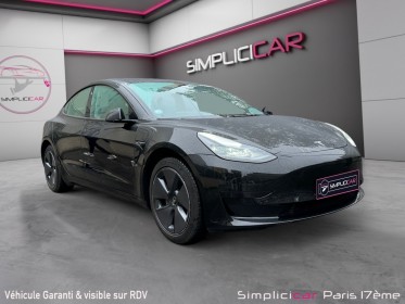 Tesla model 3 autonomie standard plus rwd occasion paris 17ème (75)(porte maillot) simplicicar simplicibike france