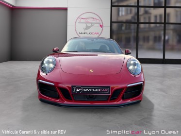 Porsche  911 type 991 phase 2 3.0 450 targa 4gts rouge carmin - pdls - pasm occasion simplicicar lyon ouest simplicicar...