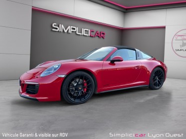 Porsche  911 type 991 phase 2 3.0 450 targa 4gts rouge carmin - pdls - pasm occasion simplicicar lyon ouest simplicicar...