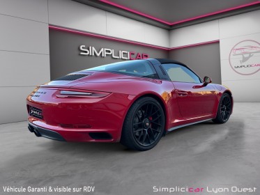 Porsche  911 type 991 phase 2 3.0 450 targa 4gts rouge carmin - pdls - pasm occasion simplicicar lyon ouest simplicicar...