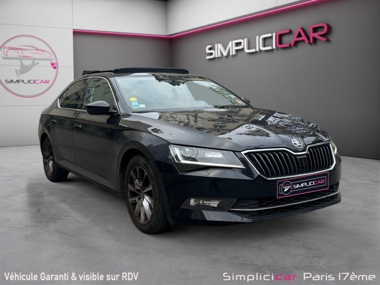 Skoda superb 2.0 tdi 150 dsg7 business toit ouvrant/cuir complet/entretien a jour/vidange de boite ok occasion paris 17ème...