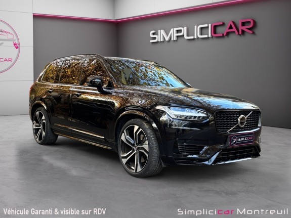 Volvo xc90 recharge t8 awd 30387 ch geartronic 8 7pl r-design occasion montreuil (porte de vincennes)(75) simplicicar...