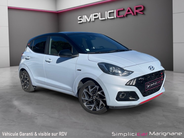 Hyundai i10 1.0 t-gdi 100cv n line carplay/camera/suivi hyundai -garantie 12 mois- occasion simplicicar marignane ...