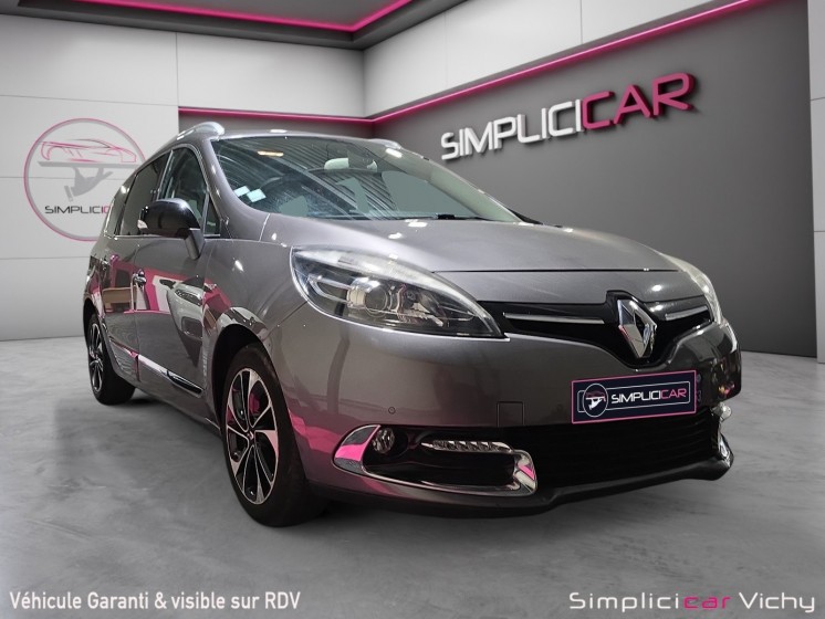 Renault grand scenic iii dci 130 energy bose edition 7 pl attelage amovible garantie 12 mois occasion simplicicar vichy...