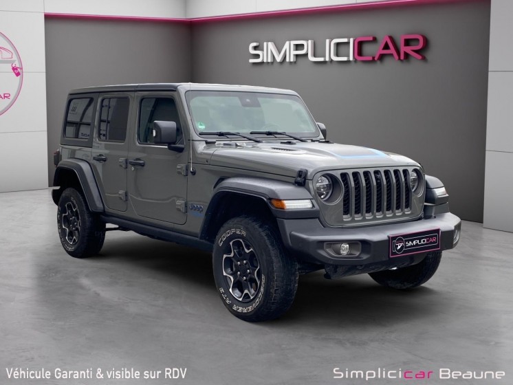 Jeep wrangler my21 unlimited 4xe 2.0 l t 380 ch phev 4x4 bva8 rubicon occasion simplicicar beaune simplicicar simplicibike...