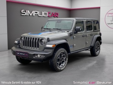 Jeep wrangler my21 unlimited 4xe 2.0 l t 380 ch phev 4x4 bva8 rubicon occasion simplicicar beaune simplicicar simplicibike...