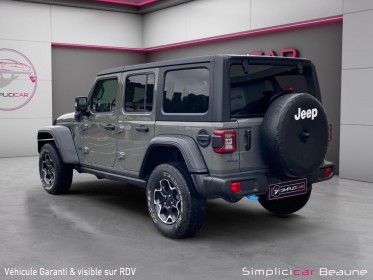 Jeep wrangler my21 unlimited 4xe 2.0 l t 380 ch phev 4x4 bva8 rubicon occasion simplicicar beaune simplicicar simplicibike...