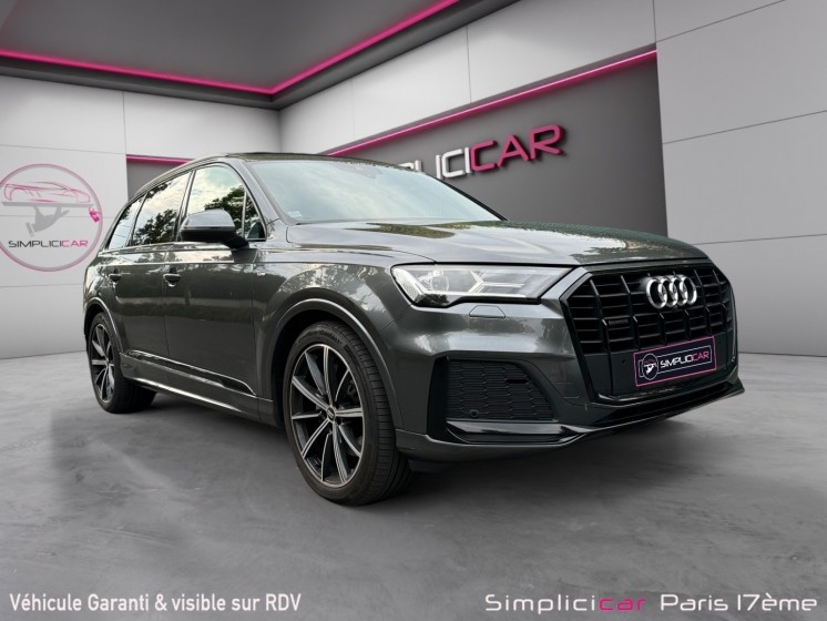 Audi q7 q7 45 tdi 231 tiptronic 8 quattro 7pl s line/ toit ouvrant/ siege chauffant, Électrique, surpiqué s-line/...