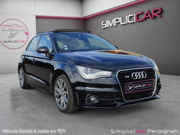 Audi a1 sportback 1.4 tfsi 185 s line s tronic - pack luxe - toit ouvrant - sièges cuir bi-ton - gps - garantie 12 mois...