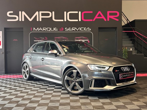 Audi rs3 sportback 2.5 tfsi 400 s tronic 7 quattro pas de malus garantie 12 mois occasion  simplicicar aix les bains...