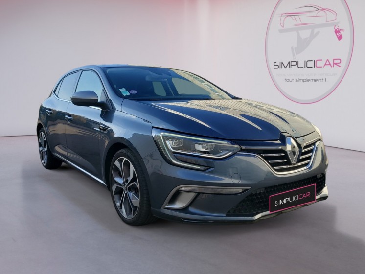 Renault megane iv berline tce 160 edc fap gt-line - carplay - toit ouvrant - affichage tete haute - occasion simplicicar...