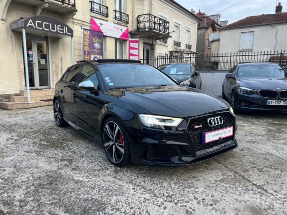 Audi rs3 sportback 2.5 tfsi 400 s tronic 7 quattro occasion simplicicar livry gargan simplicicar simplicibike france