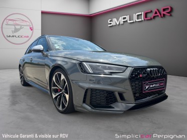 Audi rs4 avant v6 2.9 tfsi 450ch daytona grey pas de malus gps radar arr garantie 12 mois europe occasion simplicicar...