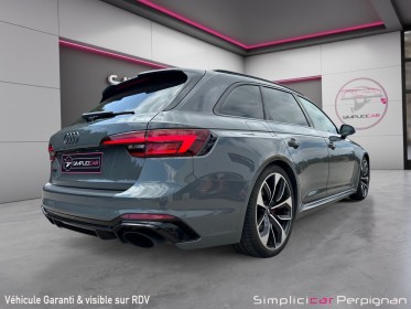 Audi rs4 avant v6 2.9 tfsi 450ch daytona grey pas de malus gps radar arr garantie 12 mois europe occasion simplicicar...