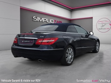 Mercedes classe e cabriolet 350 cdi 231 cv  blue efficiency executive a occasion simplicicar vichy simplicicar simplicibike...