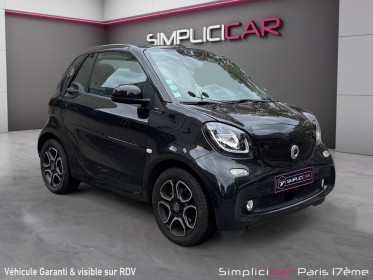 Smart fortwo cabrio 82 ch electrique ba1 prime / camÉra de recul / siÈges chauffants occasion paris 17ème (75)(porte...