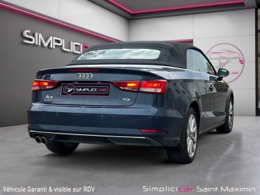 Audi a3 cabriolet 2.0 tdi 150 s tronic 7 design luxe occasion simplicicar st-maximin simplicicar simplicibike france