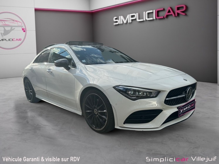 Mercedes cla coupe 220 190ch 8g-dct amg line toit ouvrant, caméra 360, sièges cuir, entretien mercedes, garantie 12 mois...