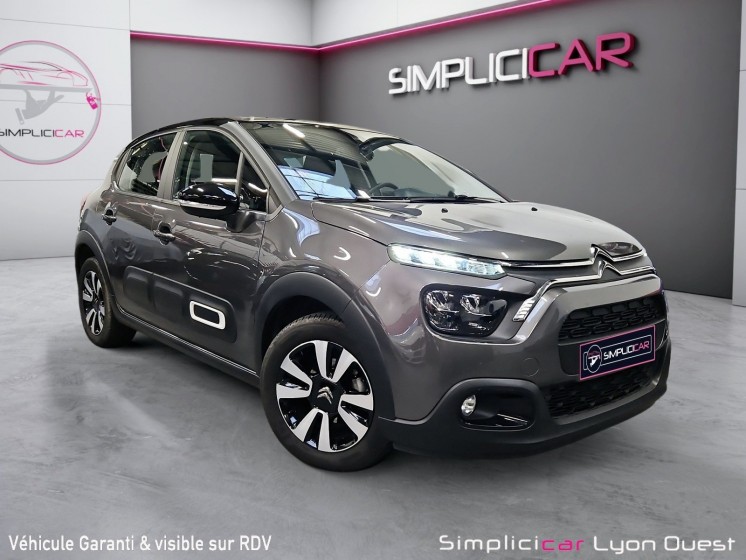 Citroen c3 puretech 110 ss bvm6 shine business-caméra-feux route auto-garantie 12 mois occasion simplicicar lyon ouest...