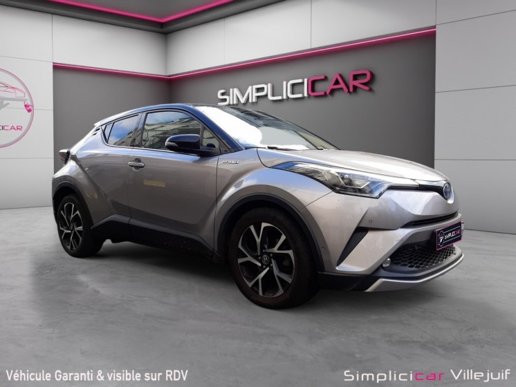 Toyota c-hr hybride 122h graphic full entretien toyota sièges chauffants caméra de recul régulateur adaptatif garantie...