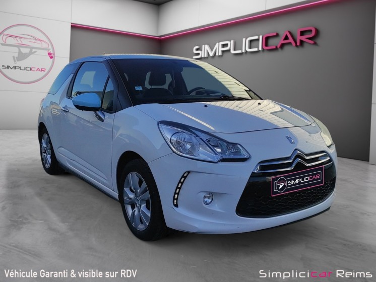 Citroen ds3 vti 95 ch airdream chic  options occasion simplicicar reims simplicicar simplicibike france