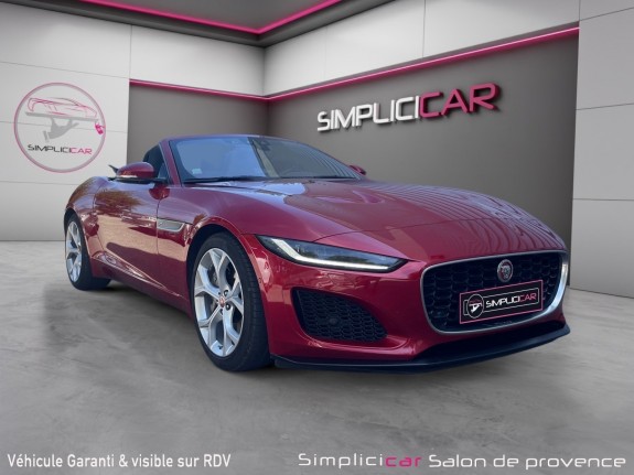 Jaguar f-type cabriolet franÇais/300 ch bva/carnet d'entretien jaguar/echappement sport occasion simplicicar salon de...