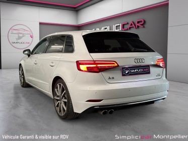 Audi a3 sportback 2.0 tdi 184 stronic 6 quattro design luxe camera de recul cockpit virtuel occasion montpellier (34)...