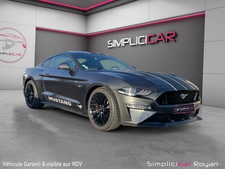 Ford mustang fastback v8 5.0 bva10 gt garantie 12 mois 1ère main occasion simplicicar royan simplicicar simplicibike france