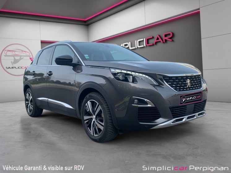 Peugeot 3008 bluehdi 130ch ss eat8 gt line - carplay, palettes au volant, gps - garantie 12 mois occasion simplicicar...