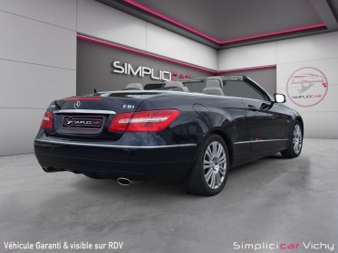 Mercedes classe e cabriolet 350 cdi 231 cv  blue efficiency executive a révisée garantie 12 mois occasion simplicicar vichy...